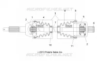 DRIVE TRAIN, REAR DRIVE SHAFT