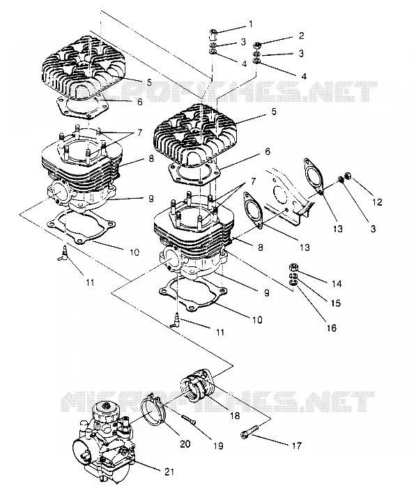 CYLINDER WIDETRAK GT 0952061 AND  EUROPEAN WIDETRAK GT E952061 (4928962896C009)