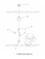 ENGINE, CARBURETOR BRACKET