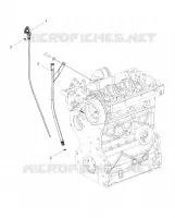 ENGINE, OIL DIPSTICK AND GUARD