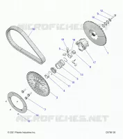 DRIVE TRAIN, SECONDARY CLUTCH