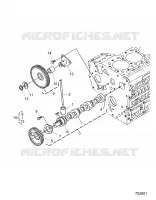 ENGINE, CAMSHAFT AND IDLE GEAR SHAFT