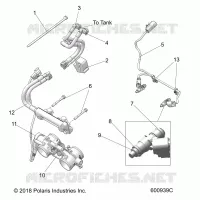 FUEL SYSTEM, RAIL, LINES AND THROTTLE BODY