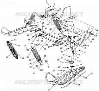 FRONT SUSPENSION AND SKI XLT 0940767, XLT SP 0940667   XLT SKS 0940567 (4925022502011A)