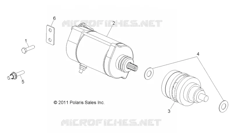 ENGINE, STARTING MOTOR
