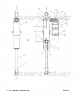 SUSPENSION, REAR SHOCK TRACK, HI LO ADJ., SNOW CHECK (7044383)