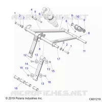 SUSPENSION, FRONT TORQUE ARM
