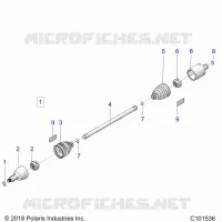 DRIVE TRAIN, FRONT DRIVE SHAFT