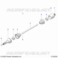 DRIVE TRAIN, REAR DRIVE SHAFT
