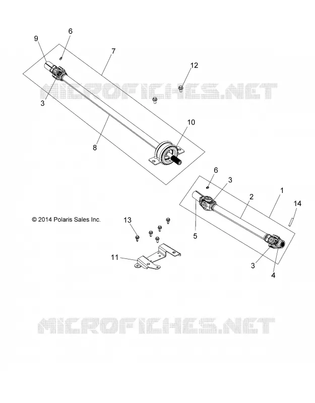 DRIVE TRAIN, FRONT PROP SHAFT