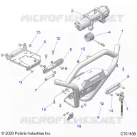 FRONT BUMPER, W/WINCH