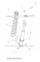 REAR SUSPENSION SHOCK MOUNTING