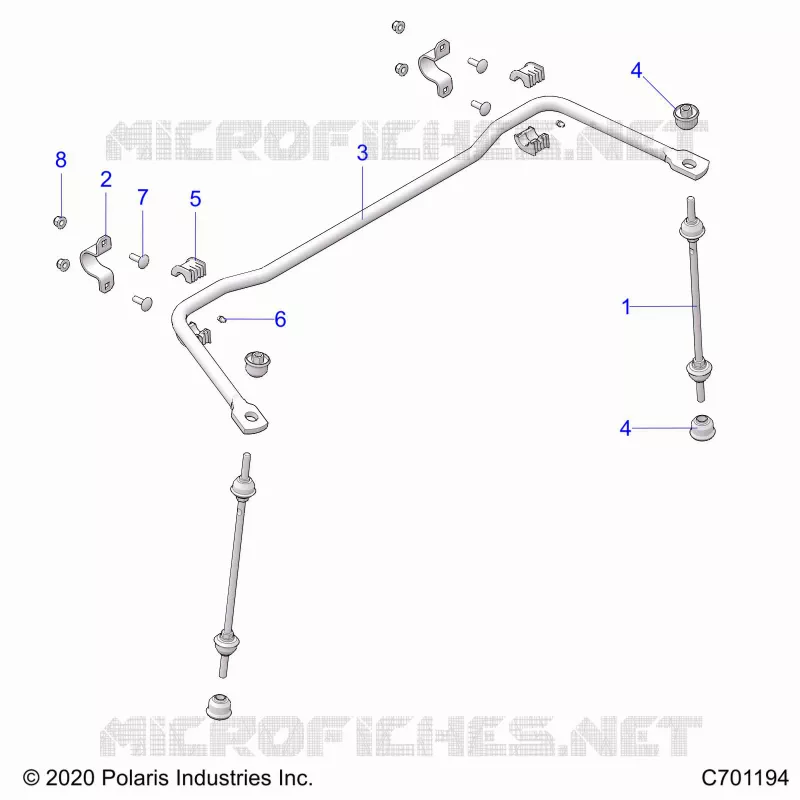 SUSPENSION, REAR STABILIZER BAR