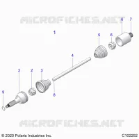 DRIVE TRAIN, REAR DRIVE SHAFT