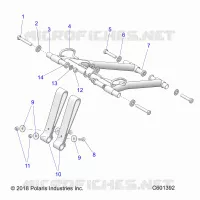 SUSPENSION, FRONT TORQUE ARM