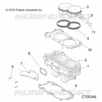 CYLINDER AND PISTON