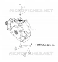 DRIVE TRAIN, FRONT GEARCASE MOUNTING