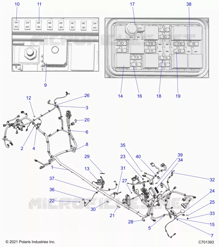 ELECTRICAL, WIRE HARNESS, CHASSIS