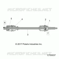 DRIVE TRAIN, REAR HALF SHAFT