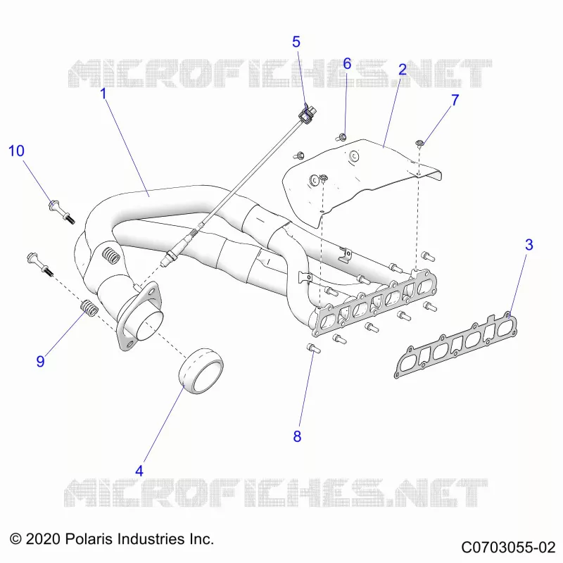 ENGINE, EXHAUST SYSTEM, HEADPIPE AND RELATED