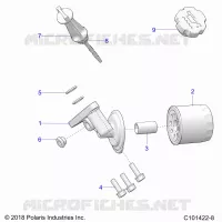 OIL FILTER AND DIPSTICK