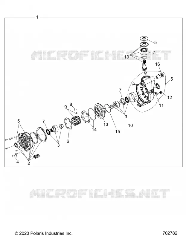 DRIVE TRAIN, FRONT GEARCASE