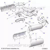 ENGINE, EXHAUST SYSTEM