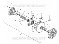 DRIVE CLUTCH ASSEMBLY  500 EFI 0952774, EFI SKS 0952574,   EFI SKS PT 09529 (4929052905C003)