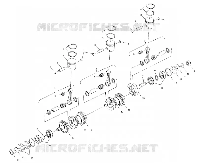 CRANKSHAFT AND PISTON