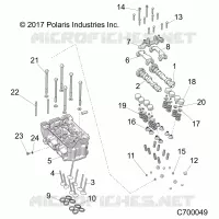 ENGINE, CYLINDER HEAD AND VALVES