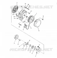 RECOIL STARTER ASSEMBLY 250 6X6 / W928727 (4922842284049A)