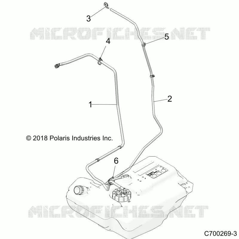FUEL SYSTEM, LINES, STD.