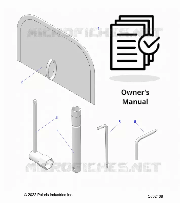 REFERENCE, TOOLS AND OWNERS MANUAL