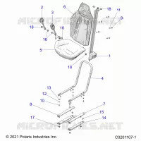 SEAT, MOUNTING AND BELTS
