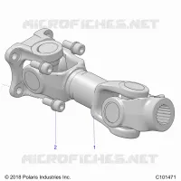 DRIVE TRAIN, PROP SHAFT, REAR
