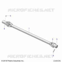 DRIVE TRAIN, PROP SHAFT, FRONT