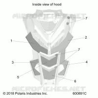 HOOD FOAM/FIBER
