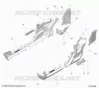REAR BODYWORK FENDERS AND ROCKERS