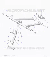 SUSPENSION, FRONT TORQUE ARM