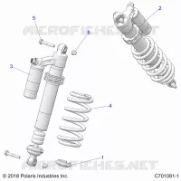 SUSPENSION, REAR SHOCK MOUNTING