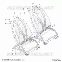 SEAT BELT MOUNTING, REAR, PREMIUM/DELUXE