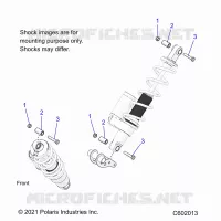 SUSPENSION, SHOCK MOUNTING, REAR SUSP.