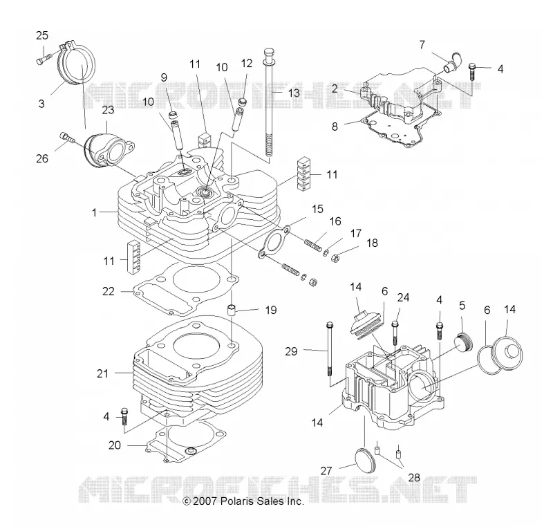 CYLINDER AND HEAD