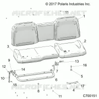SEAT ASM. REAR