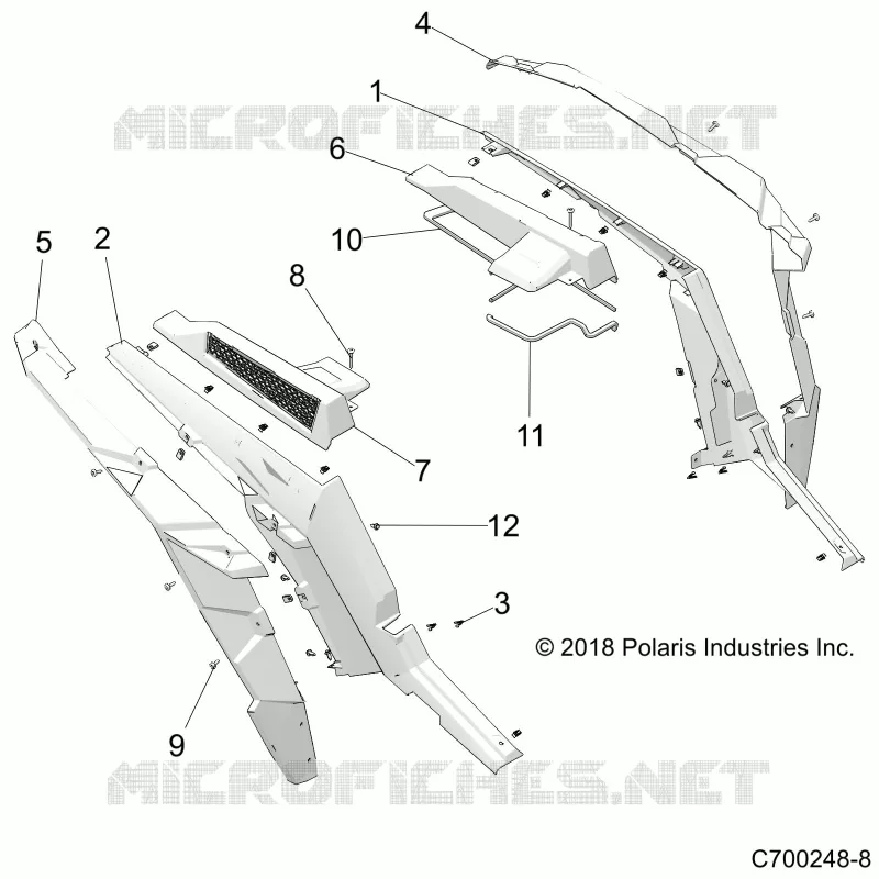 REAR FENDERS AND BEZELS- Z20N4E99AC/AL/AN/BC/BL/BN/M99AL/K99AF/AK/BF/BK (C700248-8)