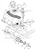 FUEL TANK XPLORER 300 W97CC28C (4939813981A014)