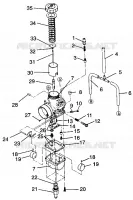 CARBURETOR 600 XCR 0975677, 600 XCR SE H975677 AND EUROPEAN 600 XCR SE E975 (4937963796D004)