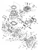 CRANKCASE AND CYLINDER 6X6 400L W968740 AND 6X6 400L NORWEGIAN N968740 (4935963596D009)