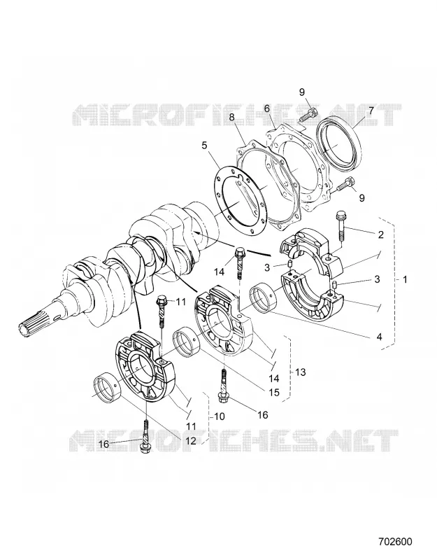 ENGINE, MAIN BEARING CASE
