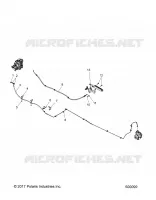 REAR BRAKE BRAKE LINE AND PARK BRAKE